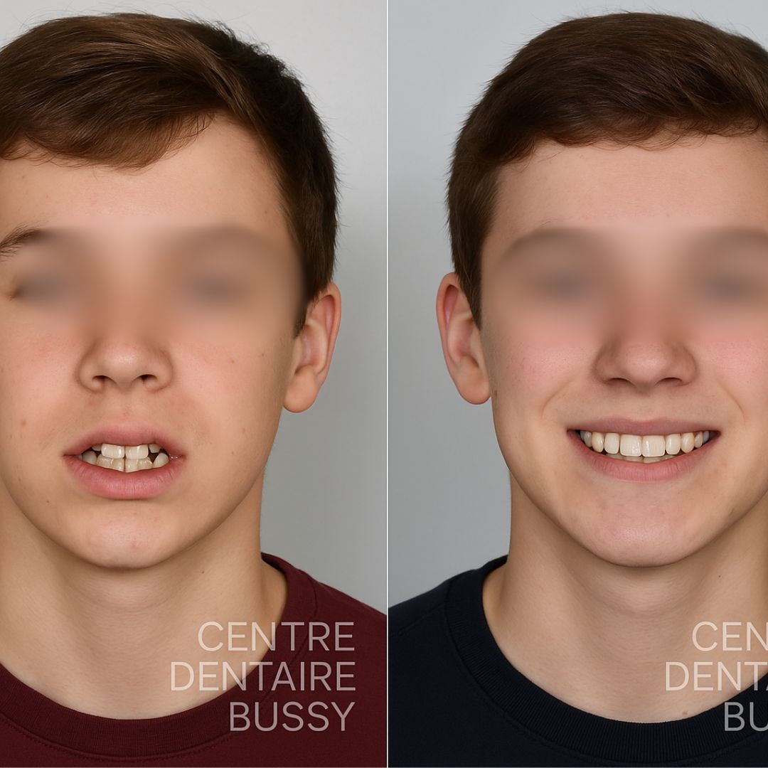 Avant / Après orthodontie cas 2