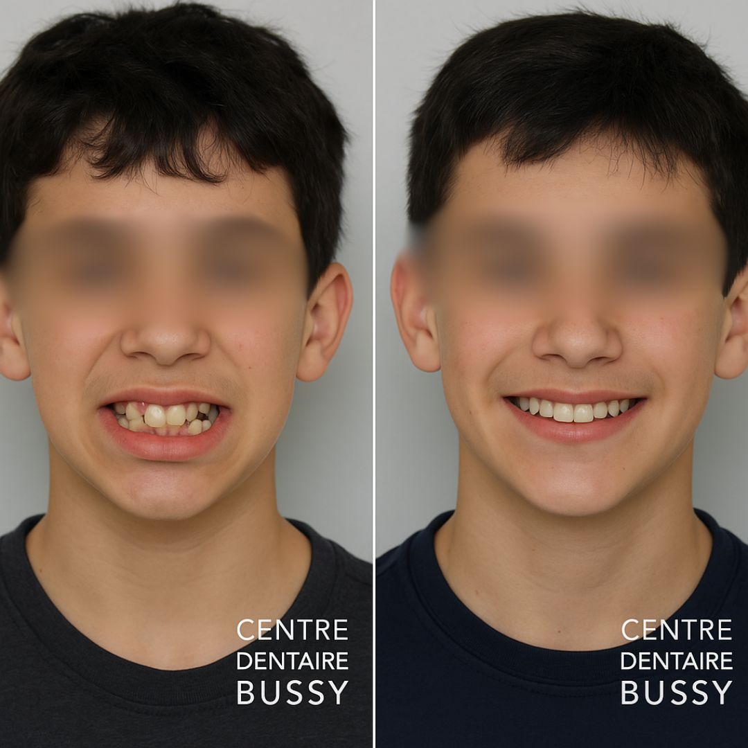 Avant / Après orthodontie cas 1